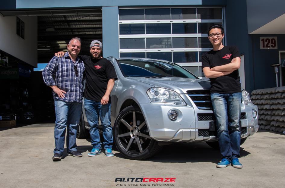 MERCEDES ML VERONA MATTE BLACK TINTED FACE